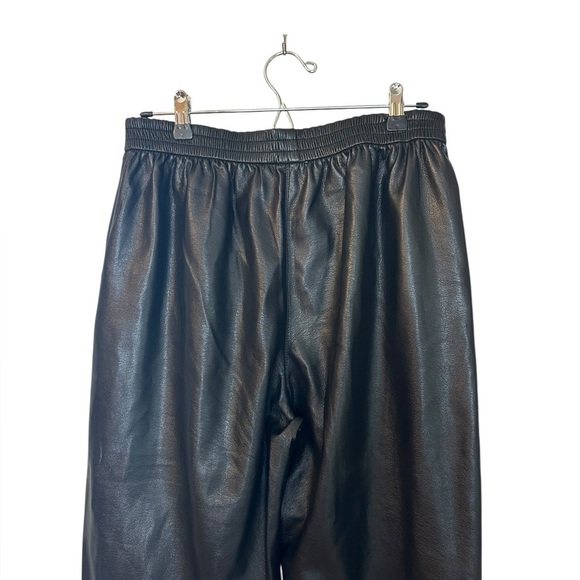 Nanushka Odessa Vegan Leather Wide Leg Pants L - Picture 7 of 8